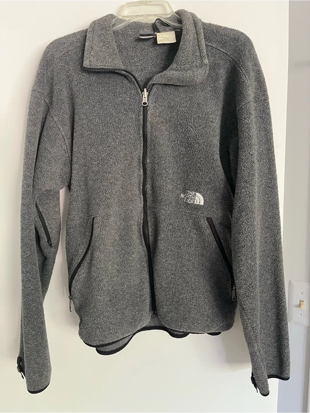 The North Face Men's Gray Zip-Up Fleece Jacket